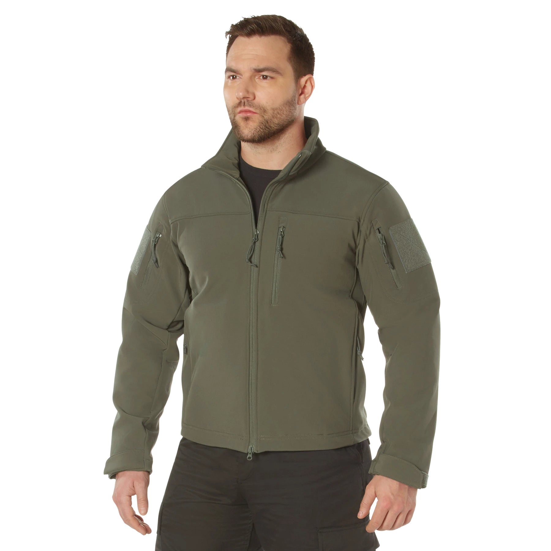 Rothco Stealth Ops Soft Shell Tactical Jacket Jackets reverse view