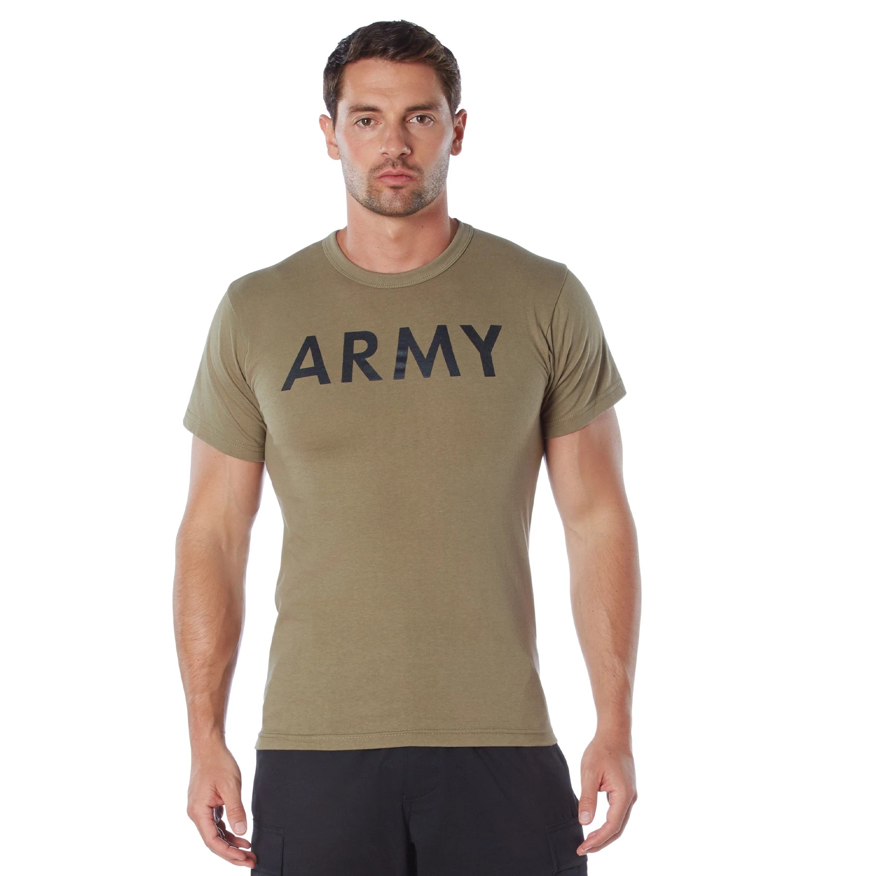 Rothco AR 670-1 Coyote Brown Army Physical Training T-Shirt P/T additional view