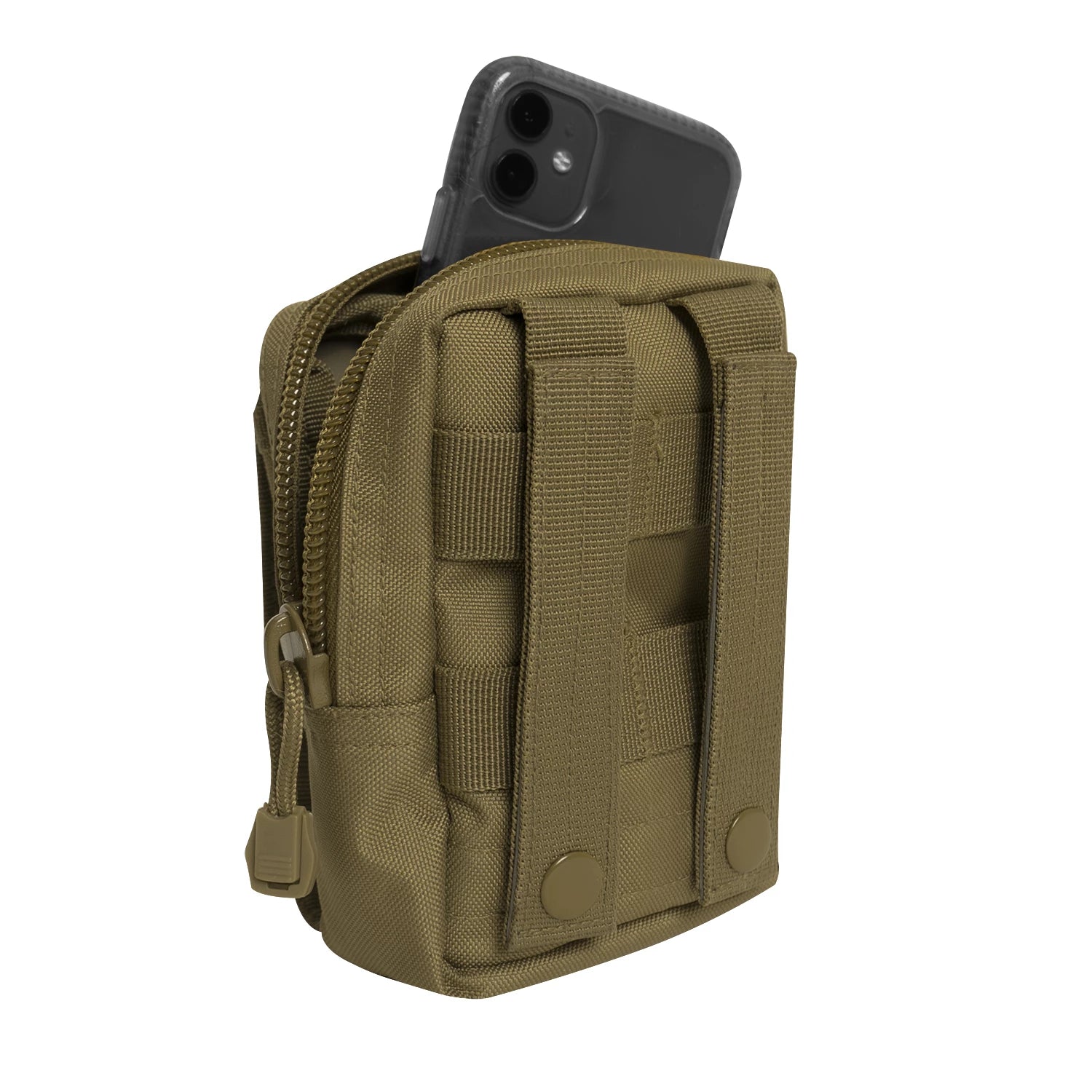 Rothco MOLLE Compatible EDC Everyday Carry Accessory Pouch Black angled product photo