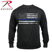 ROTHCo Long Sleeve Thin Blue Line T-Shirt - Security Pro USA
