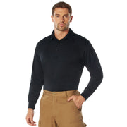 Rothco Long Sleeve Tactical Performance Polo Shirts detail photo