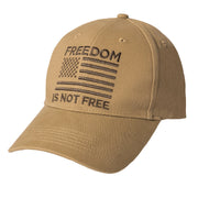 Rothco Freedom Is Not Free Low Profile Cap Black Baseball additional view