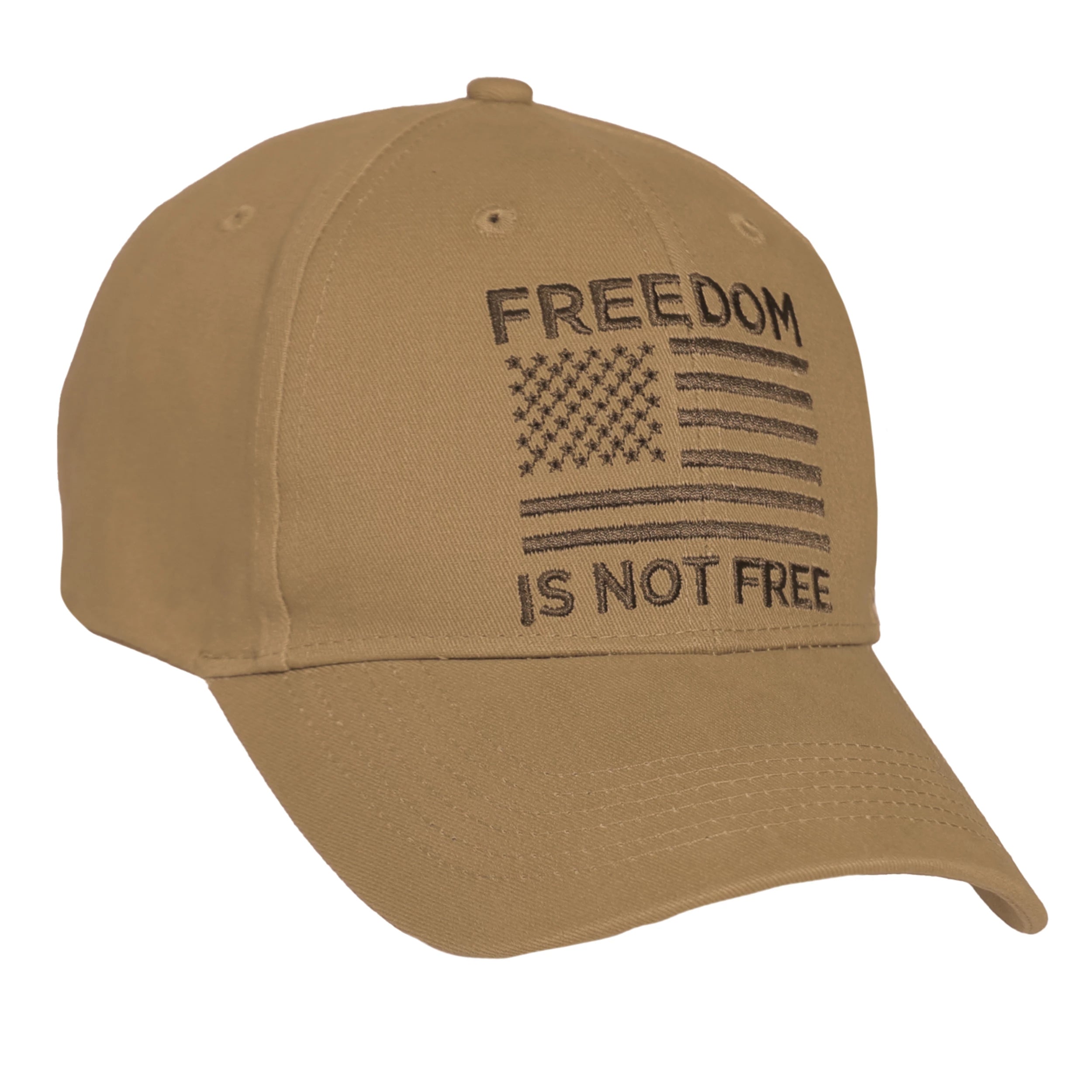 Rothco Freedom Is Not Free Low Profile Cap Black Baseball detail photo