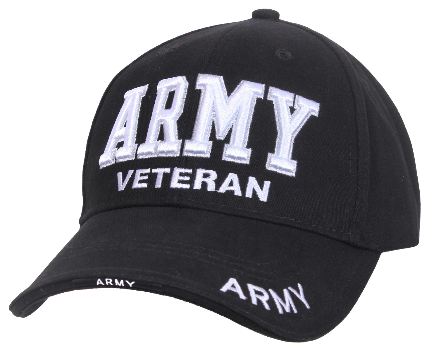 Rothco Deluxe Low Profile Army Veteran Cap Olive Drab Baseball detail photo