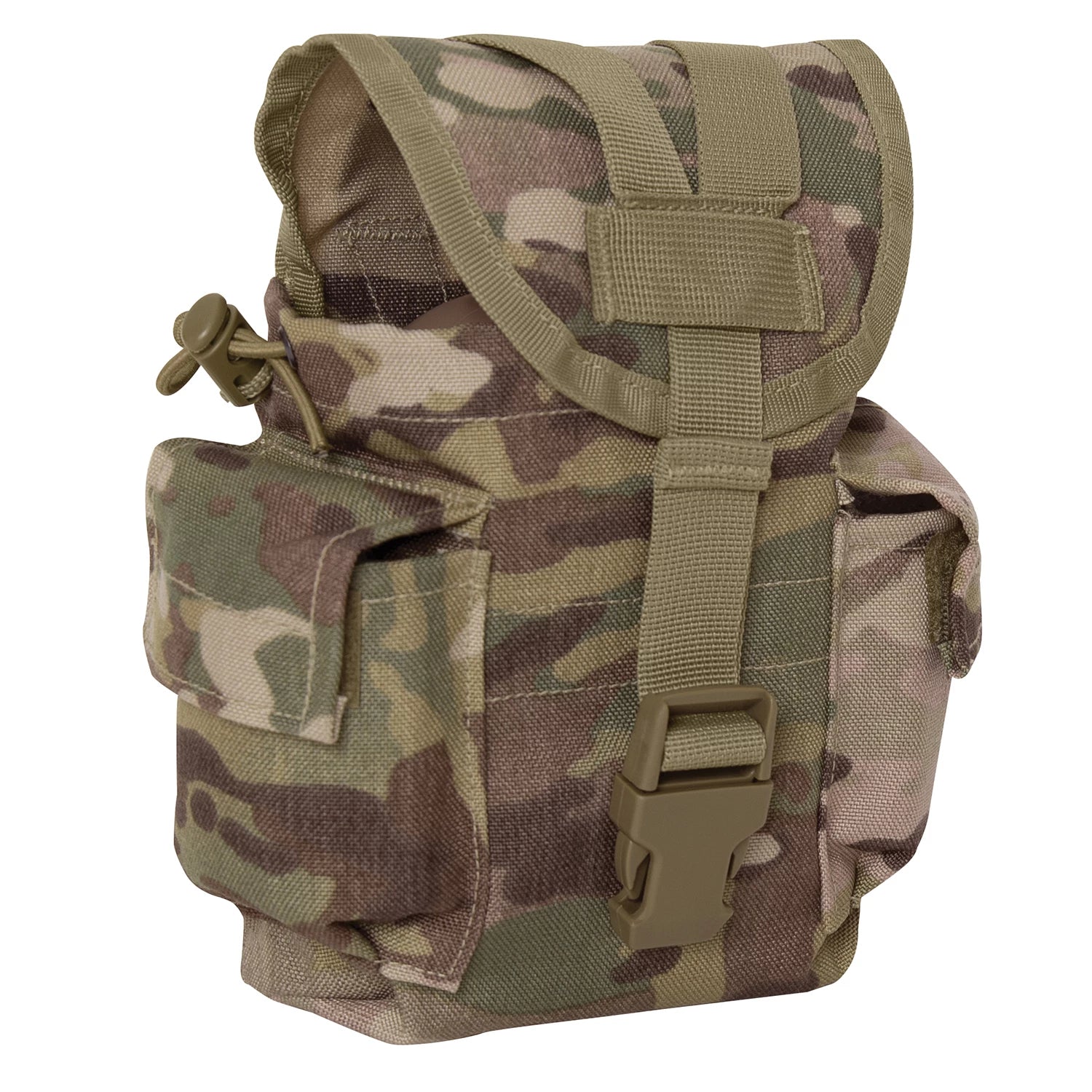 Rothco MOLLE II Canteen & Utility Pouch Black Hydration and detail photo