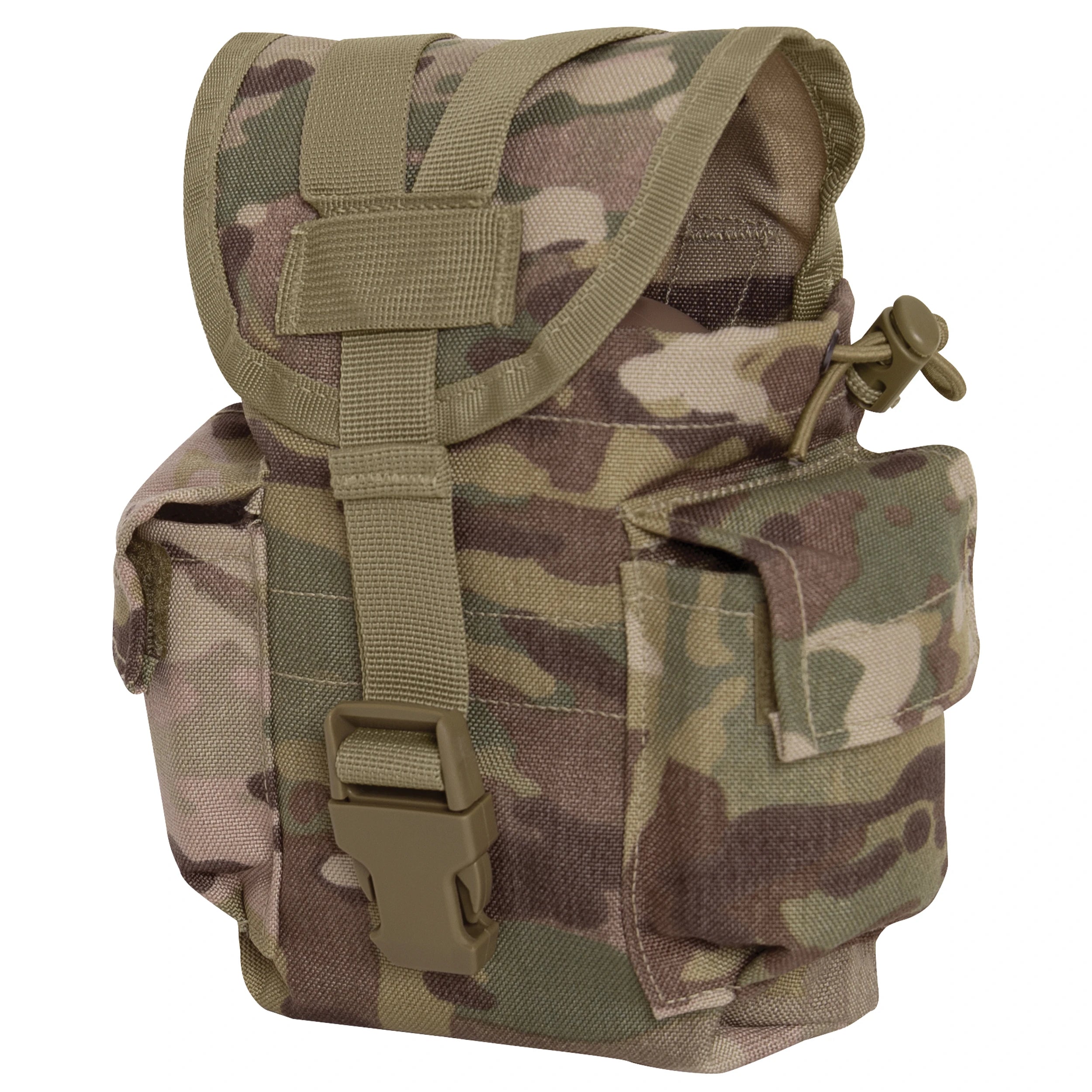 Rothco MOLLE II Canteen & Utility Pouch Black Hydration and close-up photo