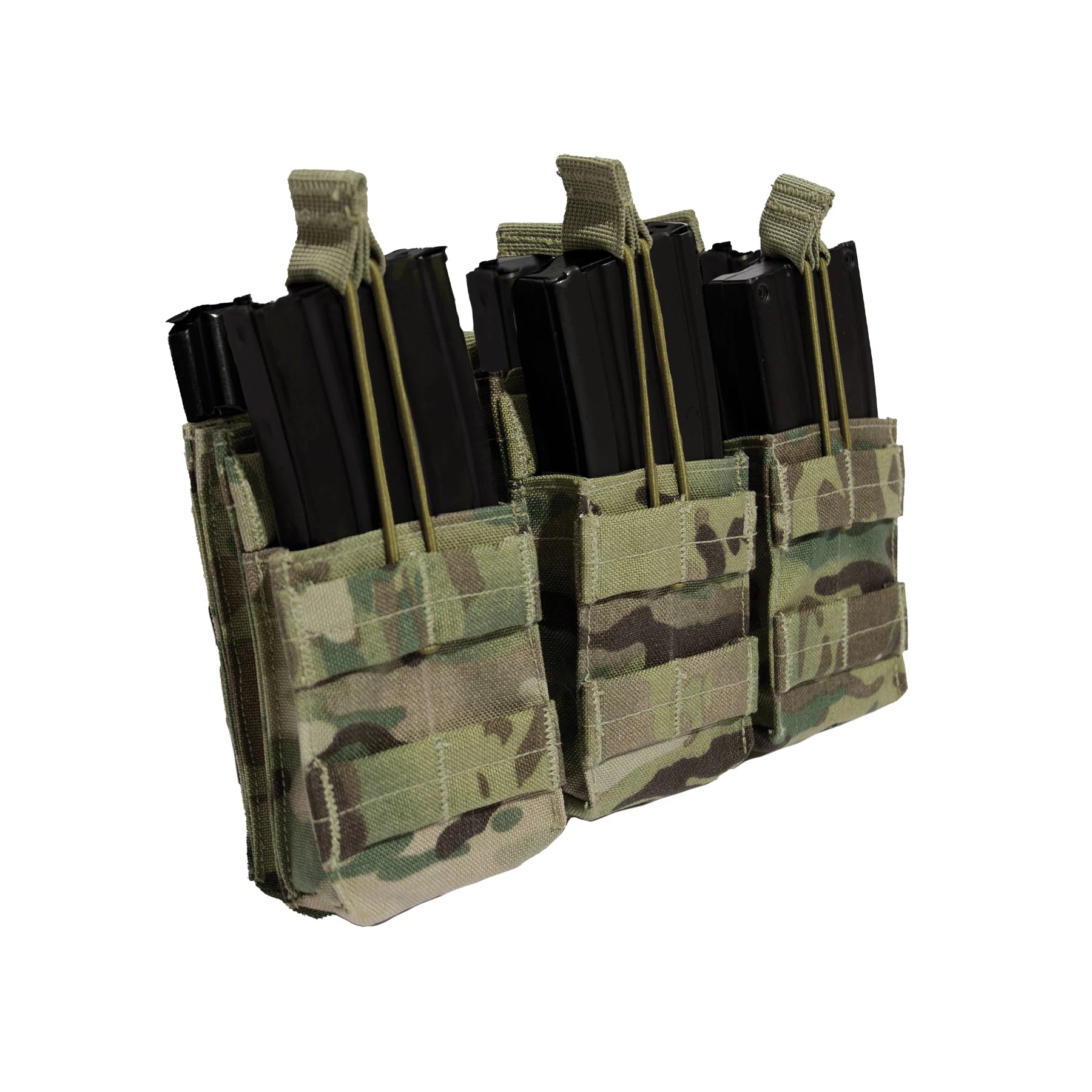 Rothco MOLLE Open Top Six Rifle Mag Pouch Black New close-up photo