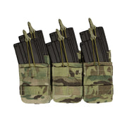 Rothco MOLLE Open Top Six Rifle Mag Pouch Black further product photo