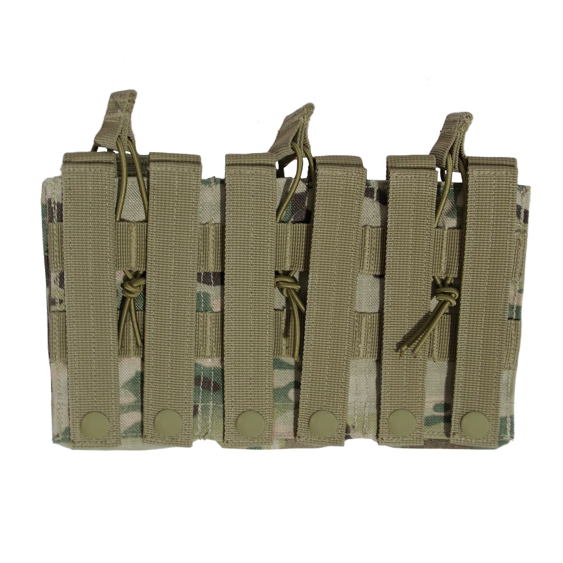 Rothco MOLLE Open Top Six Rifle Mag Pouch Black extra detail view