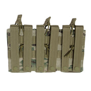 Rothco MOLLE Open Top Six Rifle Mag Pouch Black extra detail view