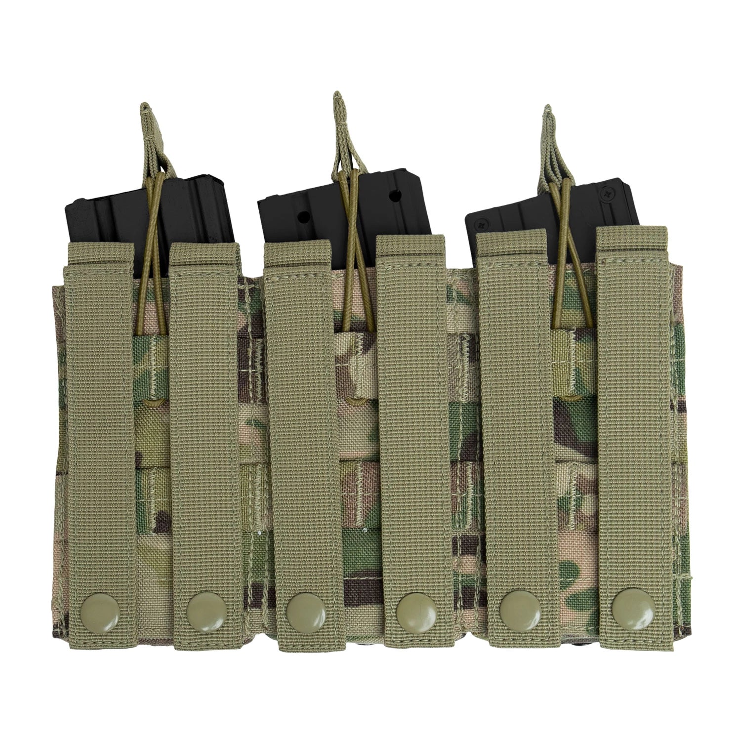 Rothco MOLLE Open Top Triple Mag Pouch Coyote Brown New detail photo