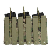 Rothco MOLLE Open Top Triple Mag Pouch Coyote Brown New detail photo