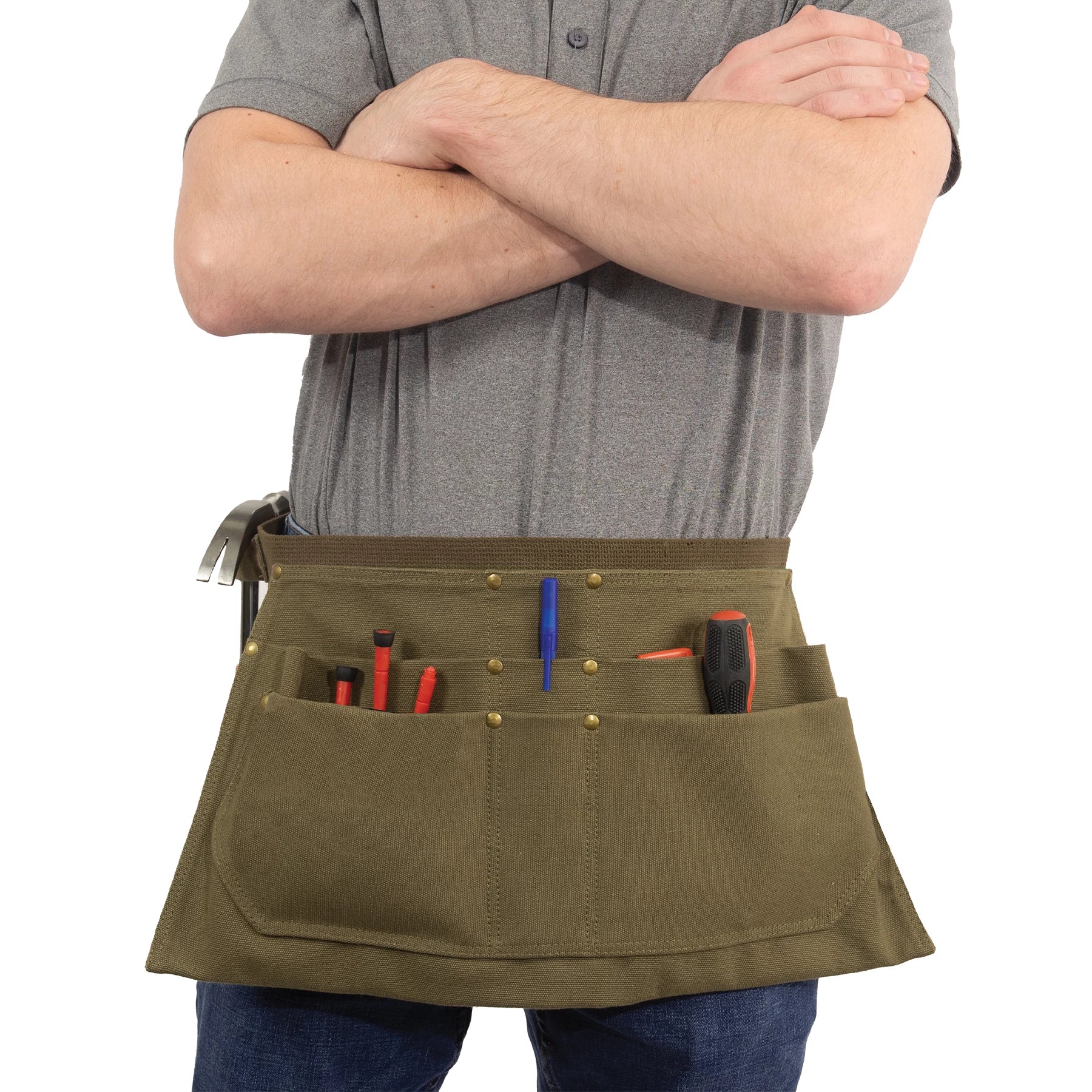 Rothco Canvas Waist Work Apron Black Sneak Previews side detail photo