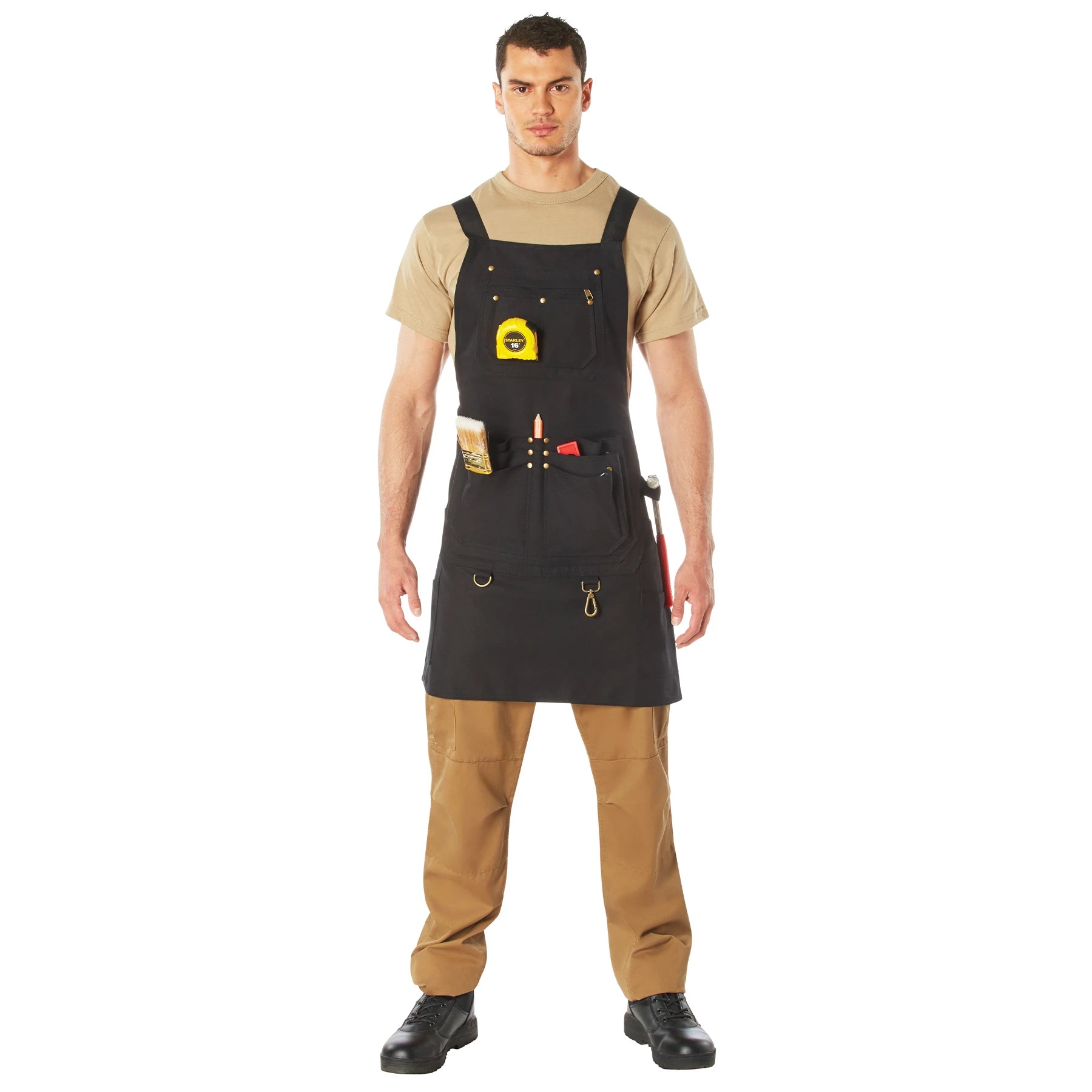 Rothco Canvas Full Work Apron Black Sneak Previews close-up photo