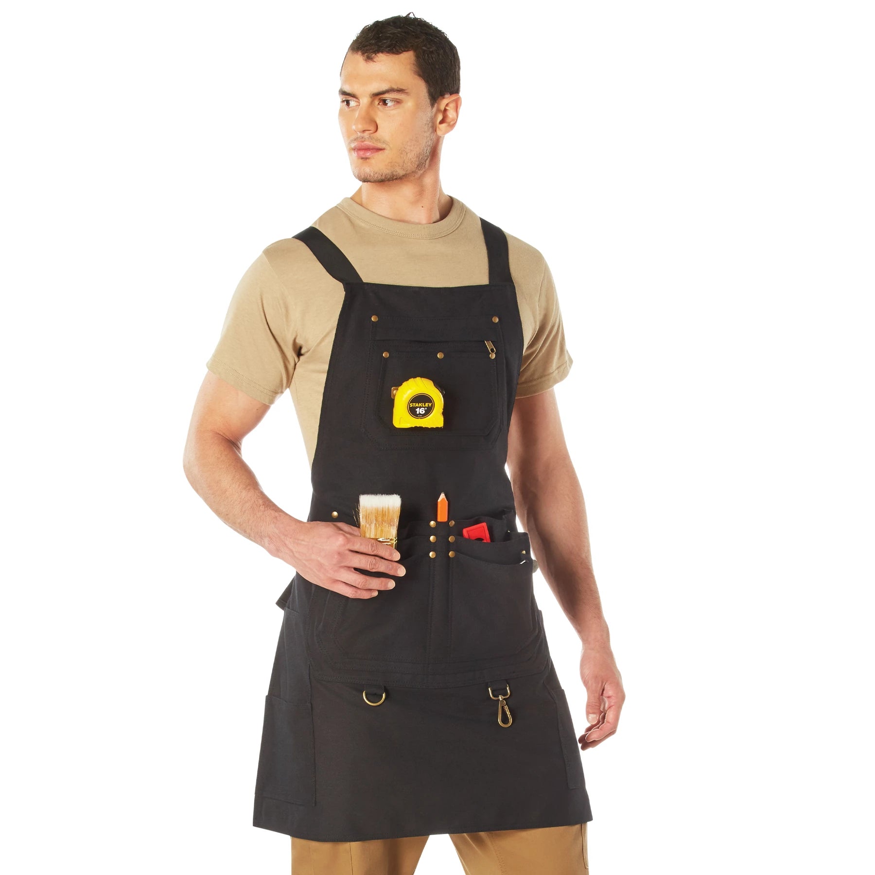 Rothco Canvas Full Work Apron Black Sneak Previews detail photo
