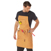 Rothco Canvas Full Work Apron Black Sneak Previews angled product photo