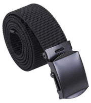 ROTHCo Nylon Web Belt - Black Webbing - Rothco