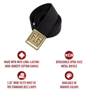 Rothco Military Web Belts With Open Face Buckle reverse view