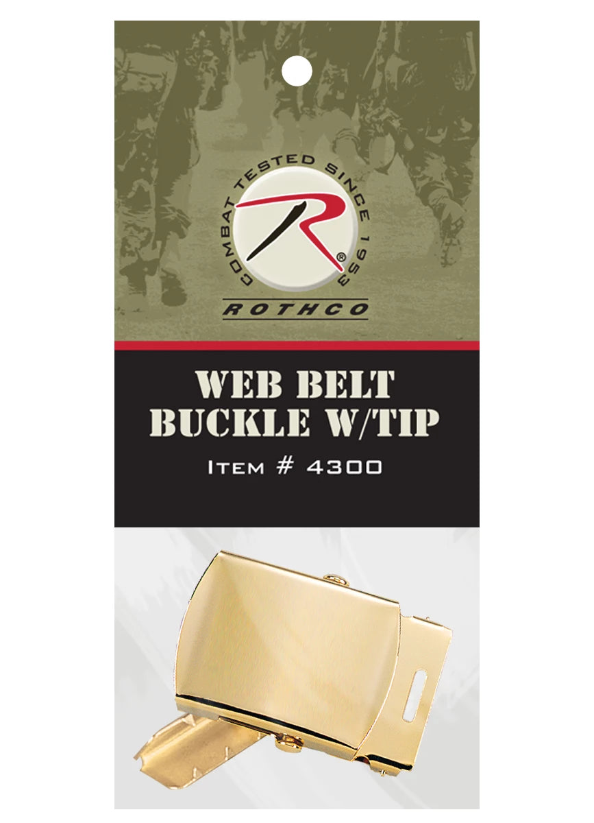 Rothco G.I. Type Web Belt Buckle And Tip Pack Accessories detail photo