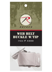Rothco G.I. Type Web Belt Buckle And Tip Pack Accessories close-up photo