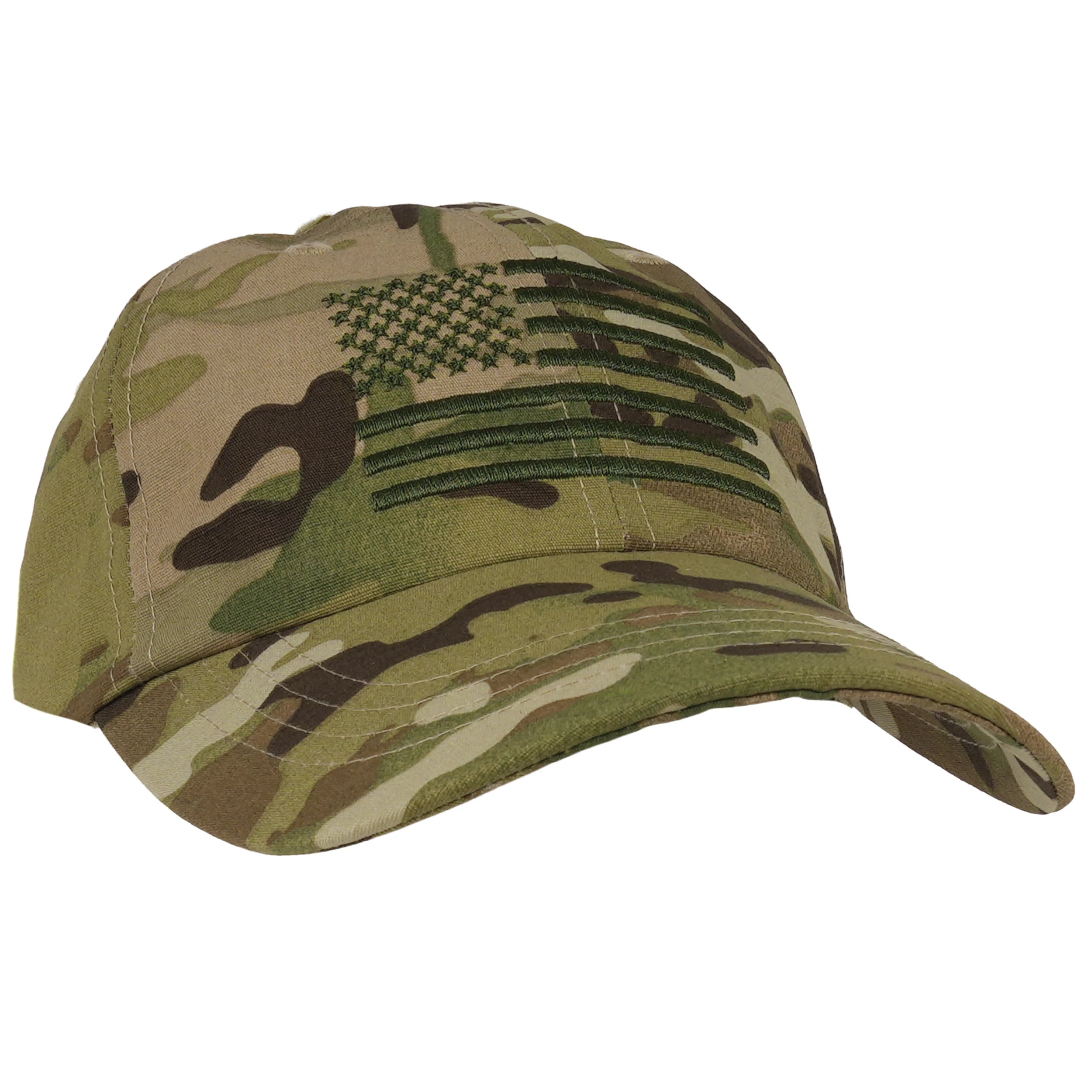 Rothco Tactical Operator Cap With US Flag MultiCam Caps detail photo