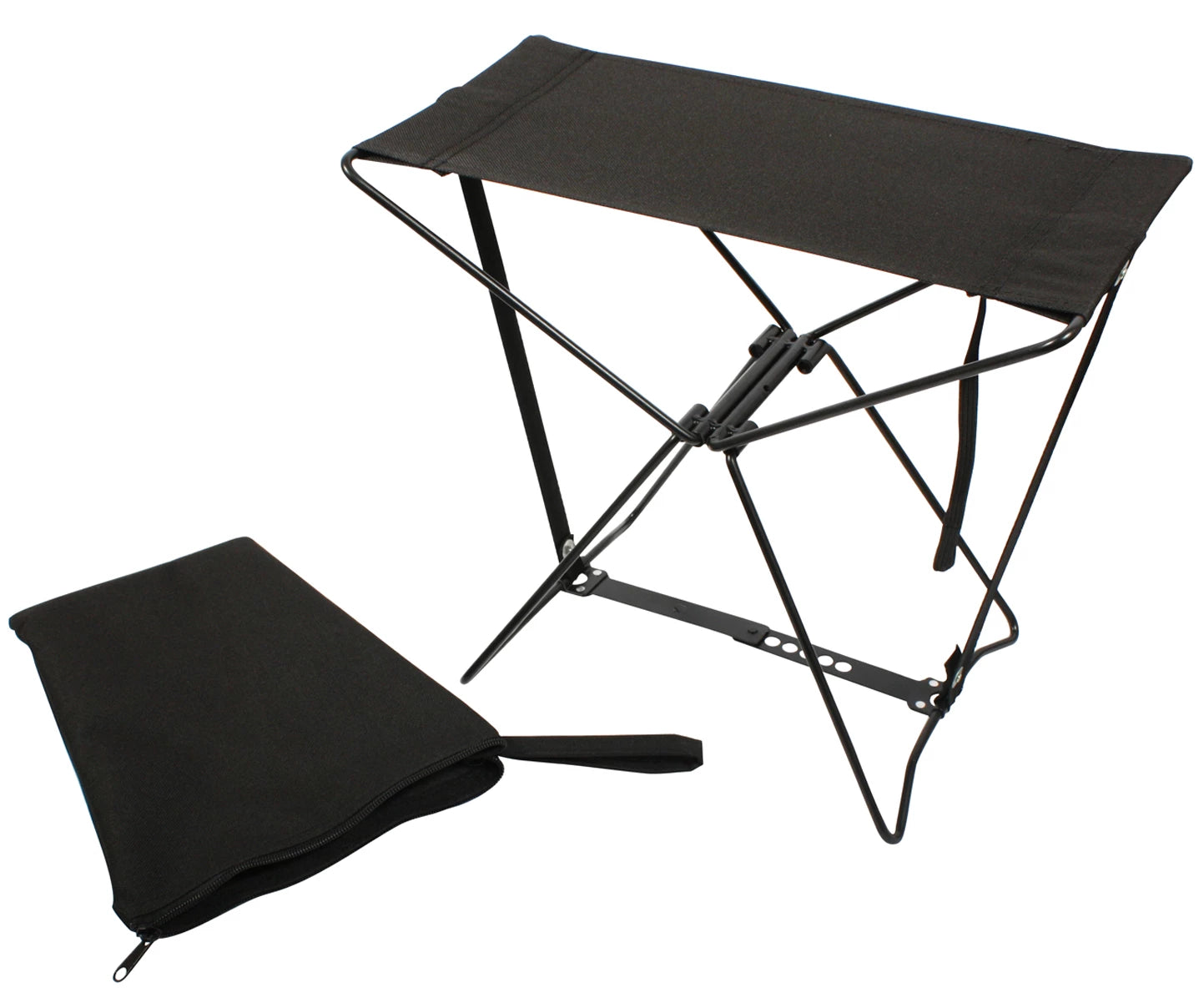Rothco Folding Camp Stool Black Stools & Chairs angled product photo