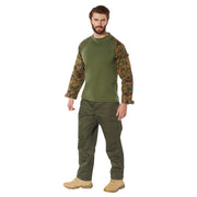 Rothco Tactical Airsoft Combat Shirt Camo T-Shirts angled product photo