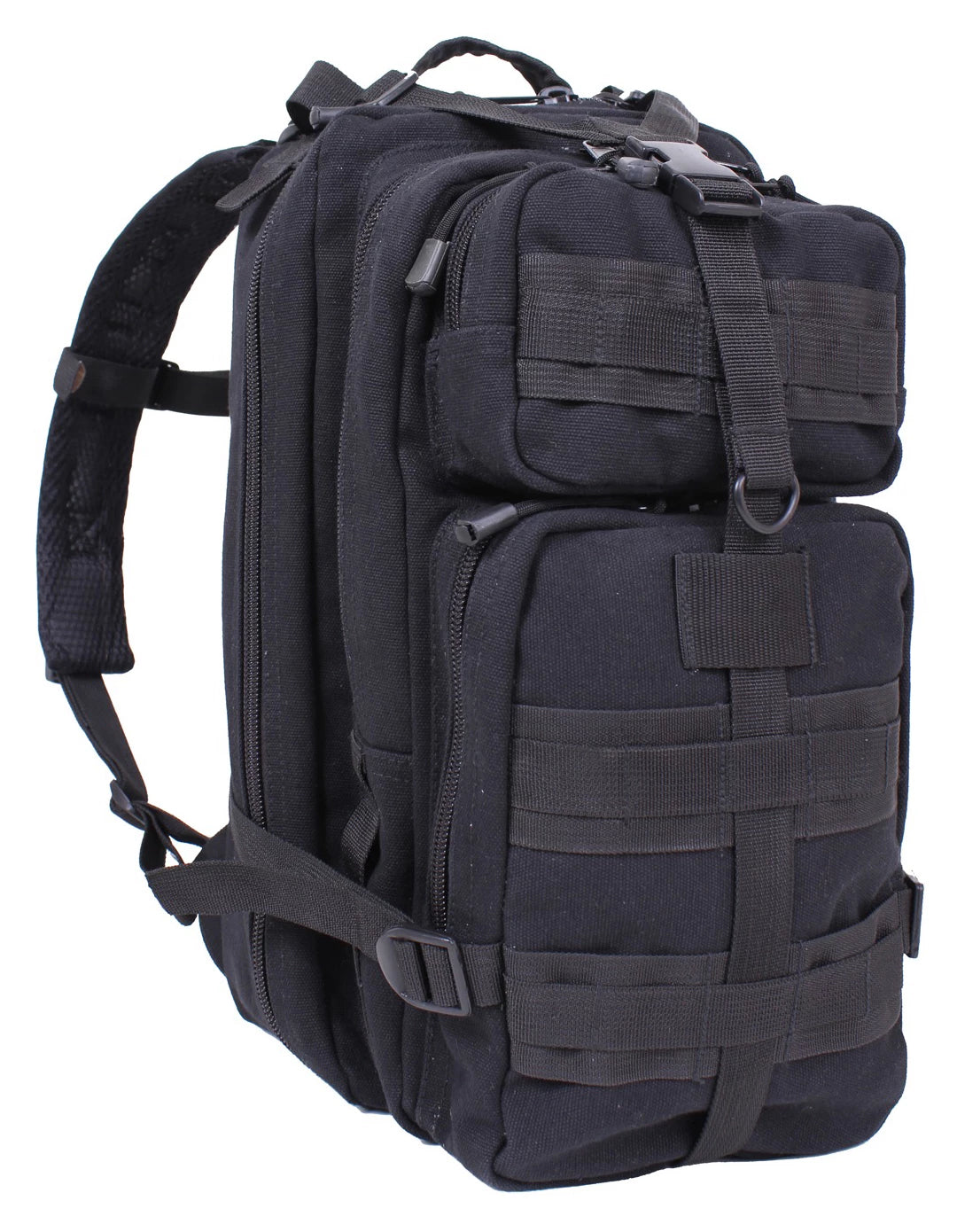 Rothco Tacticanvas Go Pack Olive Drab Backpacks side detail photo
