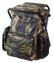 Rothco Backpack and Stool Combo Pack Woodland Camo Backpacks alternate photo