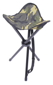Rothco Collapsible Stool With Carry Strap Black Camp Stools angled product photo