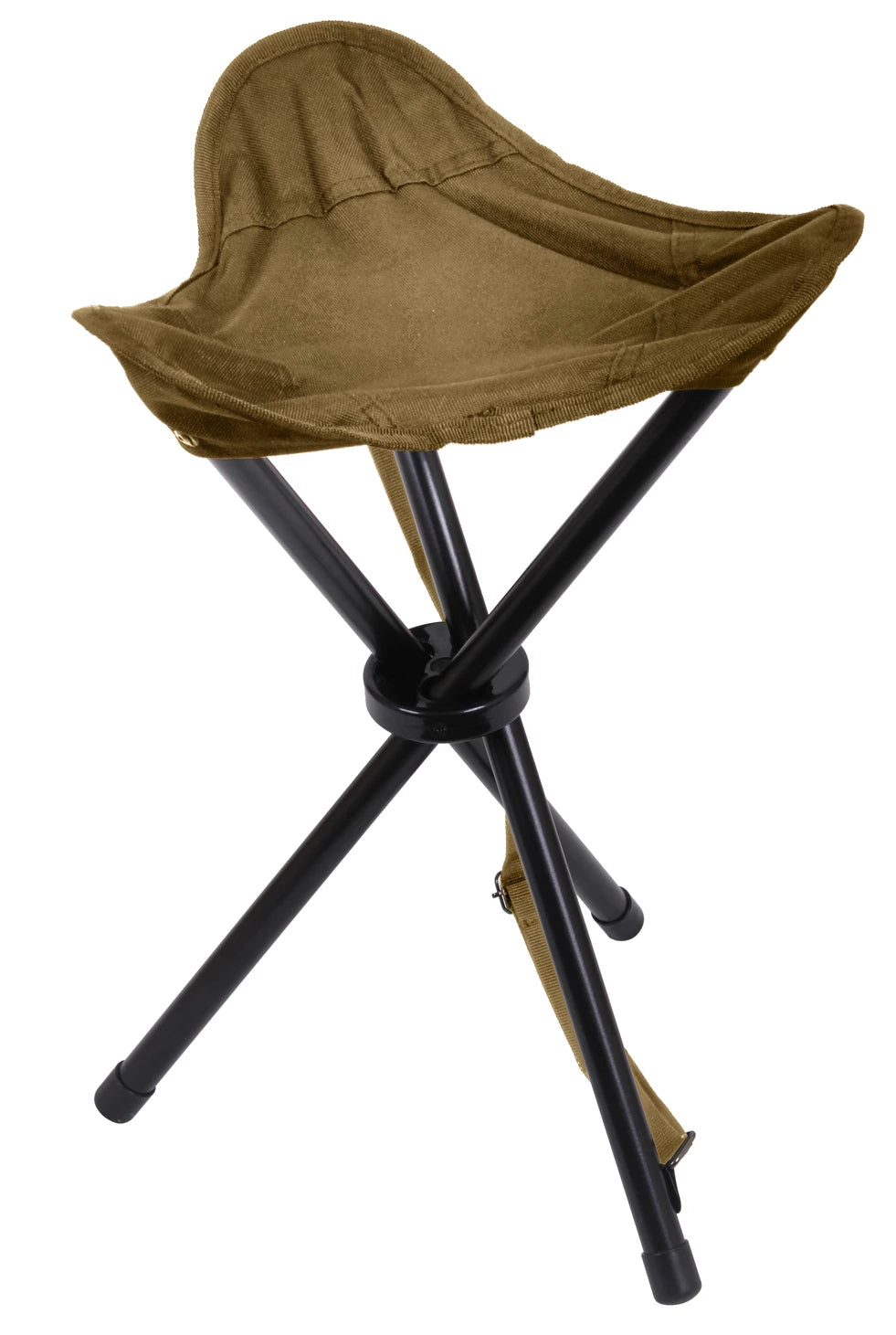 Rothco Collapsible Stool With Carry Strap Black Camp Stools & additional view