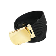 Rothco Nylon Web Belt - Black Webbing New Arrivals side detail photo
