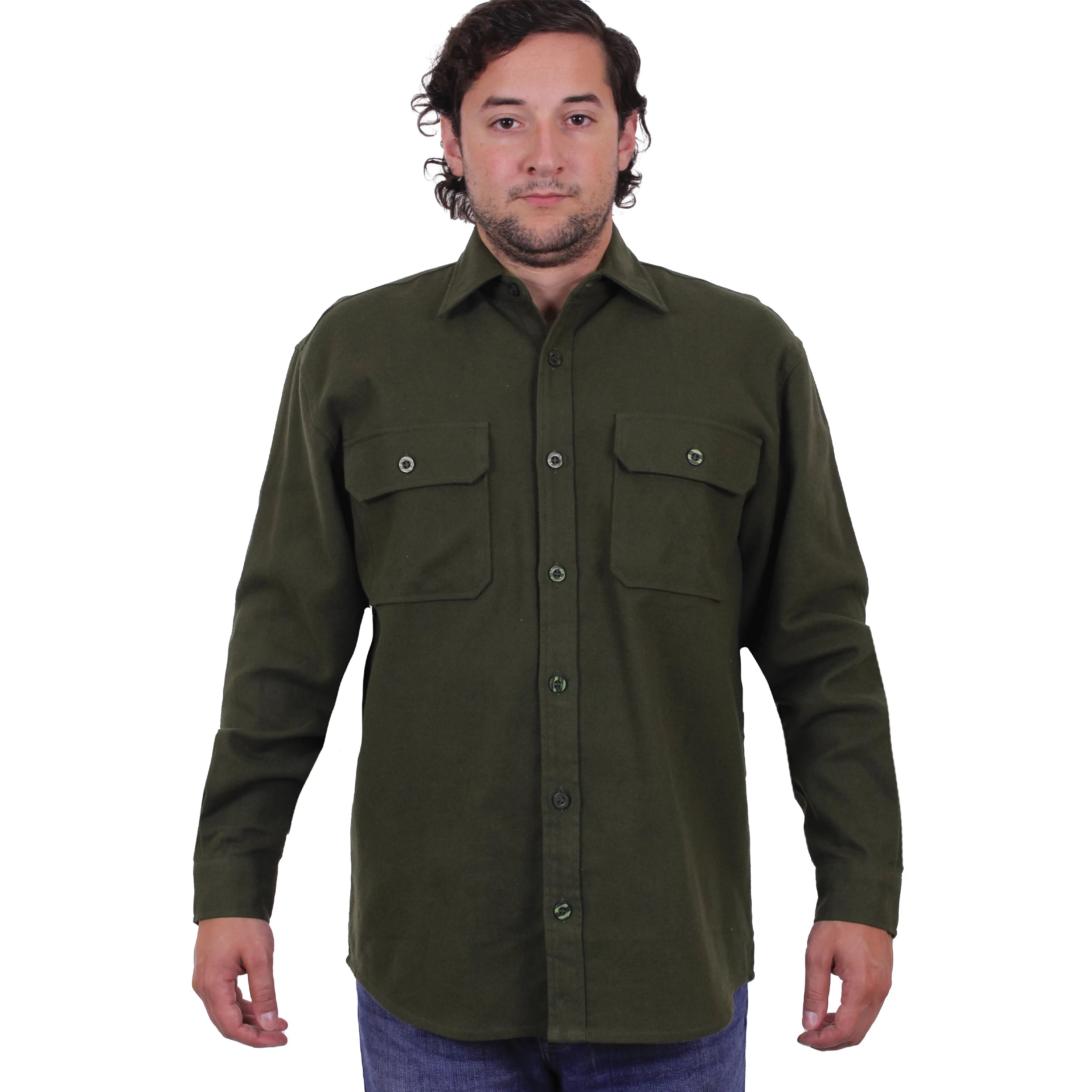 Heavy Weight Solid Flannel Shirt