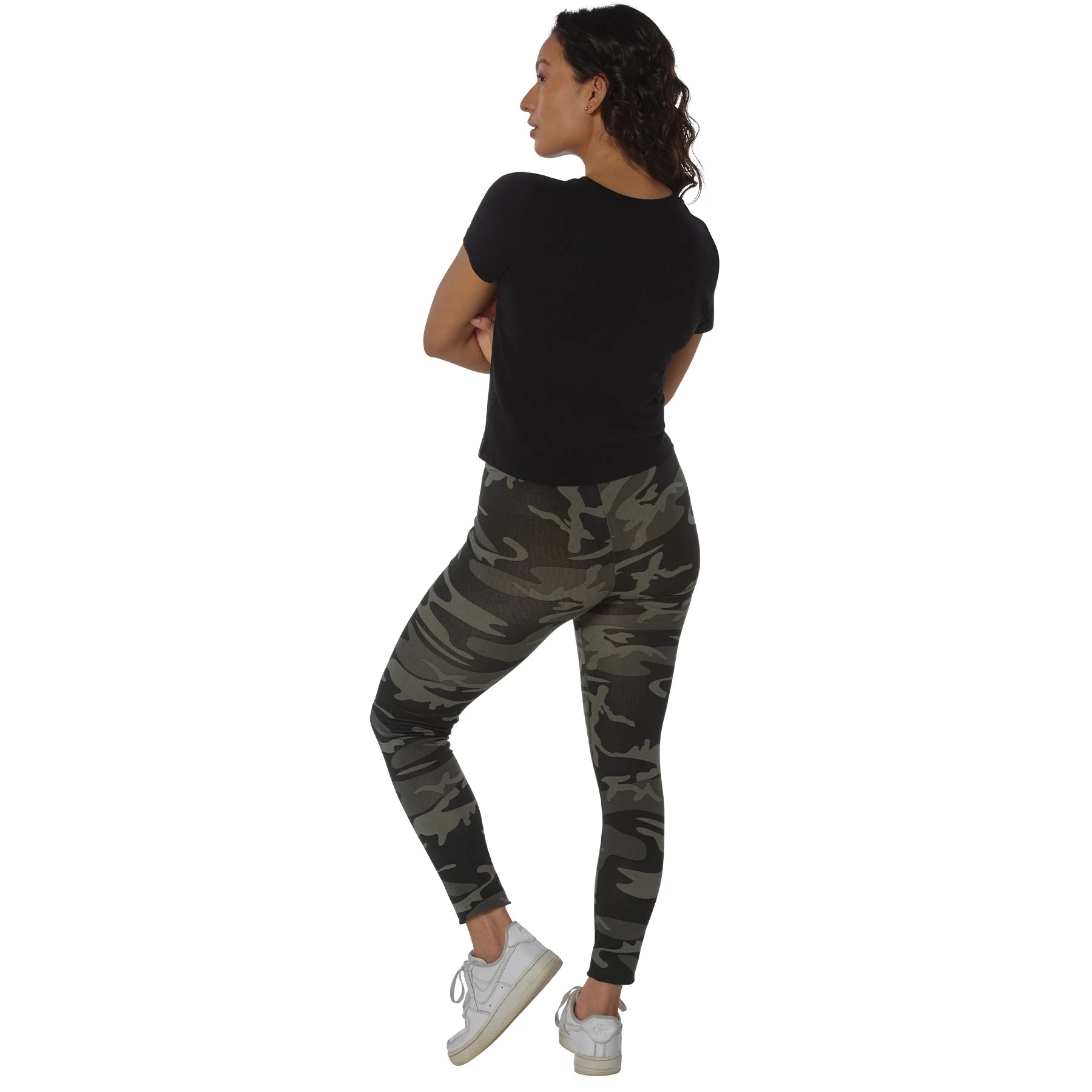 Rothco Womens Workout Performance Camo Leggings With Pockets Bottoms and alternate photo