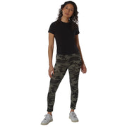 Rothco Womens Workout Performance Camo Leggings With Pockets Bottoms and detail photo