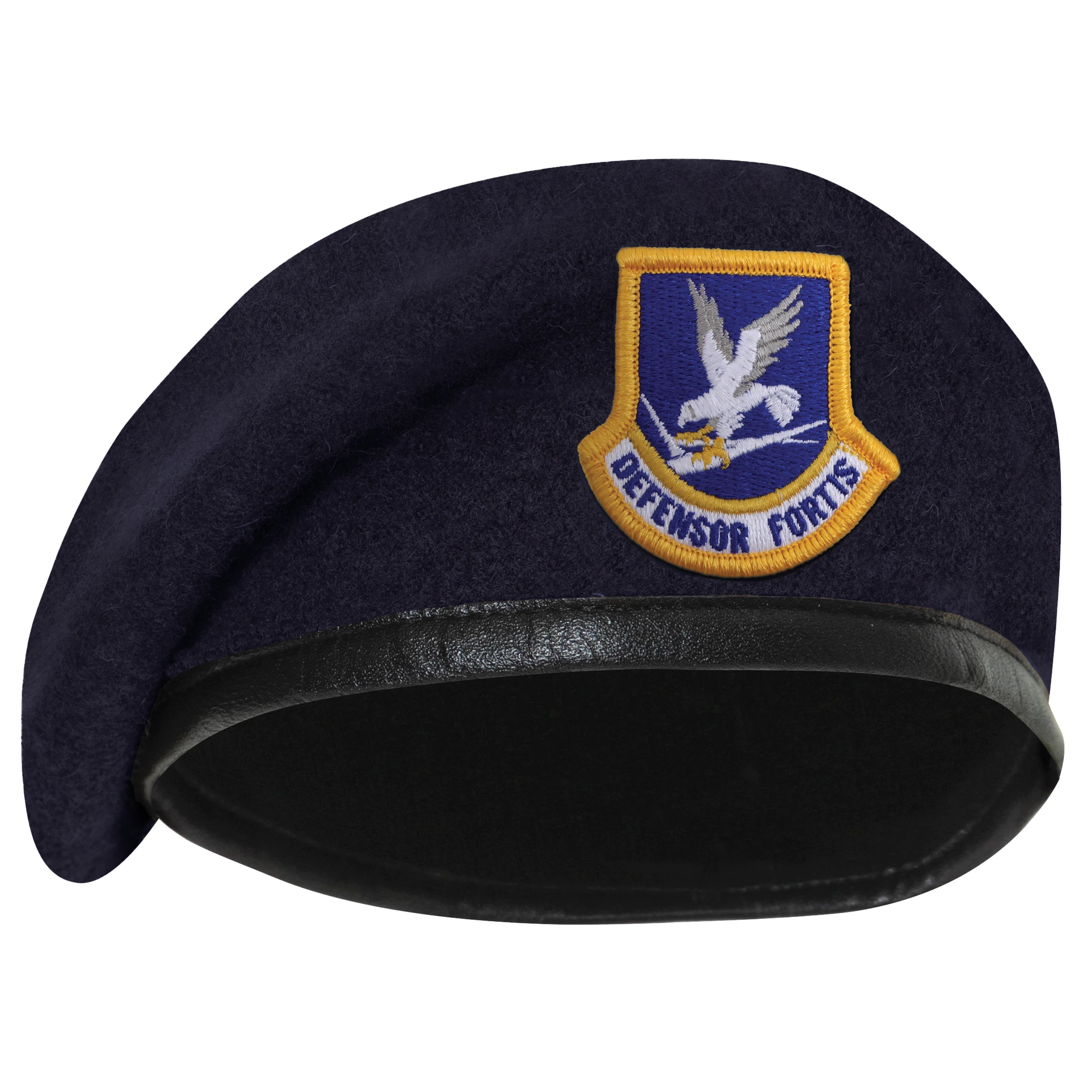 Rothco Inspection Ready Beret With USAF Flash - Midnight Navy reverse view