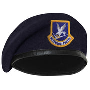Rothco Inspection Ready Beret With USAF Flash - Midnight Navy reverse view