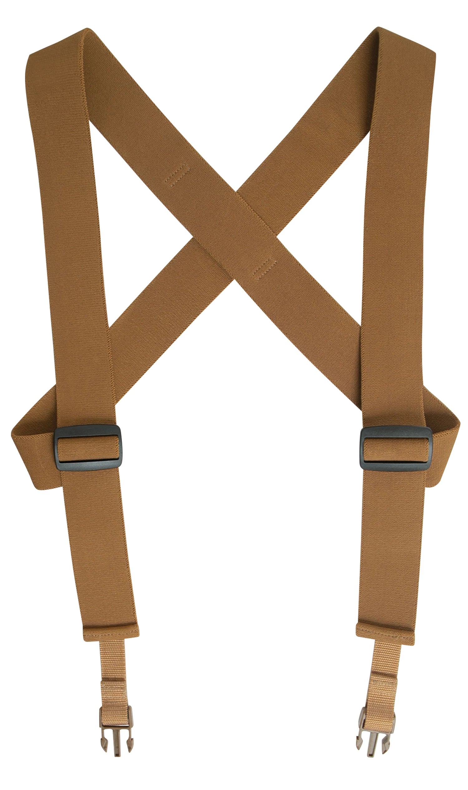 Rothco Combat Suspenders Coyote Brown & Shirt Stays reverse view