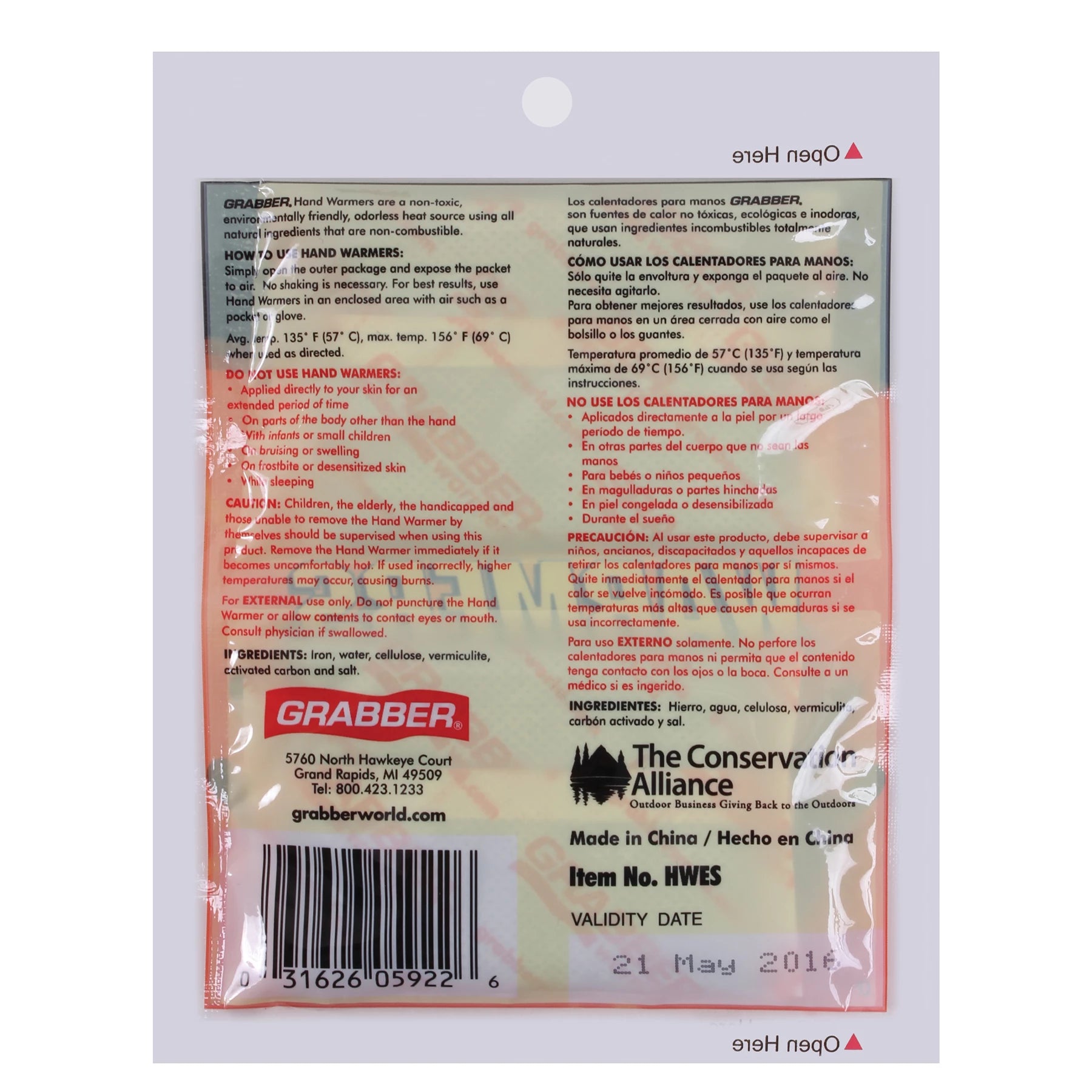 Rothco Grabber Hand Warmers detail photo Security Pro USA