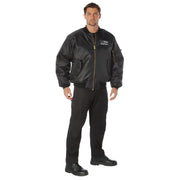 Rothco Thin Blue Line Flag MA-1 Flight Jacket Bomber & alternate photo