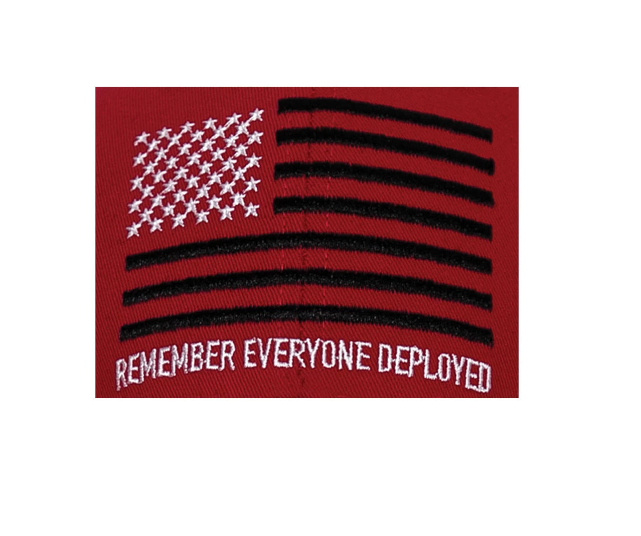 Rothco R.E.D. Remember Everyone Deployed Low Profile Cap Red Baseball reverse view