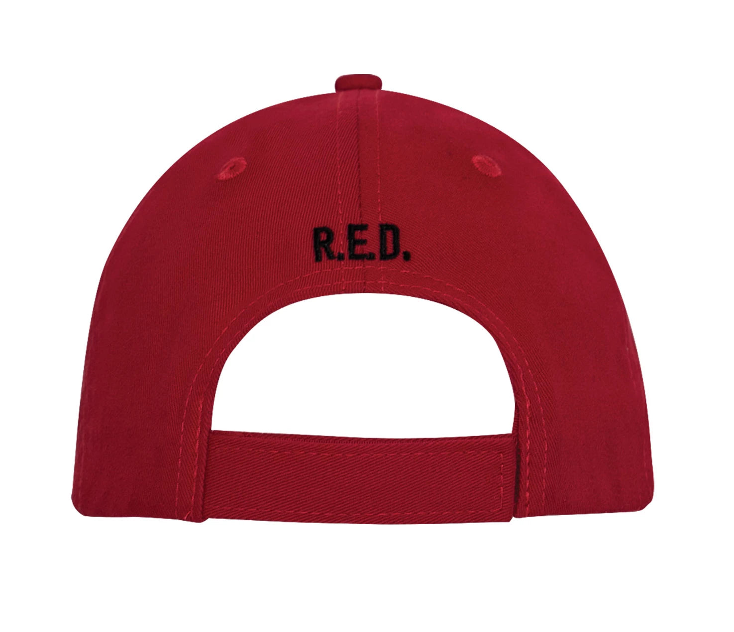 Rothco R.E.D. Remember Everyone Deployed Low Profile Cap Red side detail photo