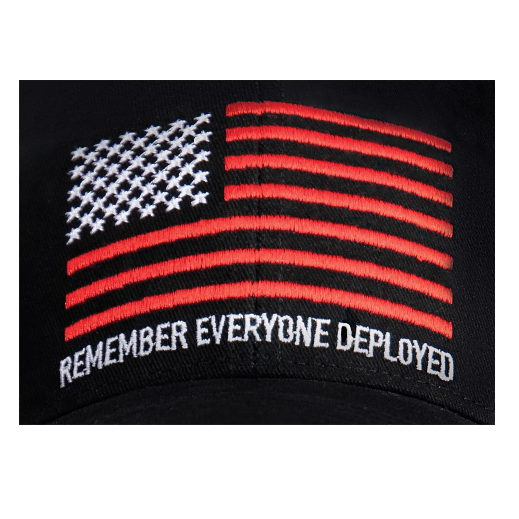 Rothco R.E.D. Remember Everyone Deployed Low Profile Cap Red Baseball detail photo