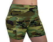 Rothco Womens Camo Workout Performance Legging Shorts Bottoms and Leggings detail photo