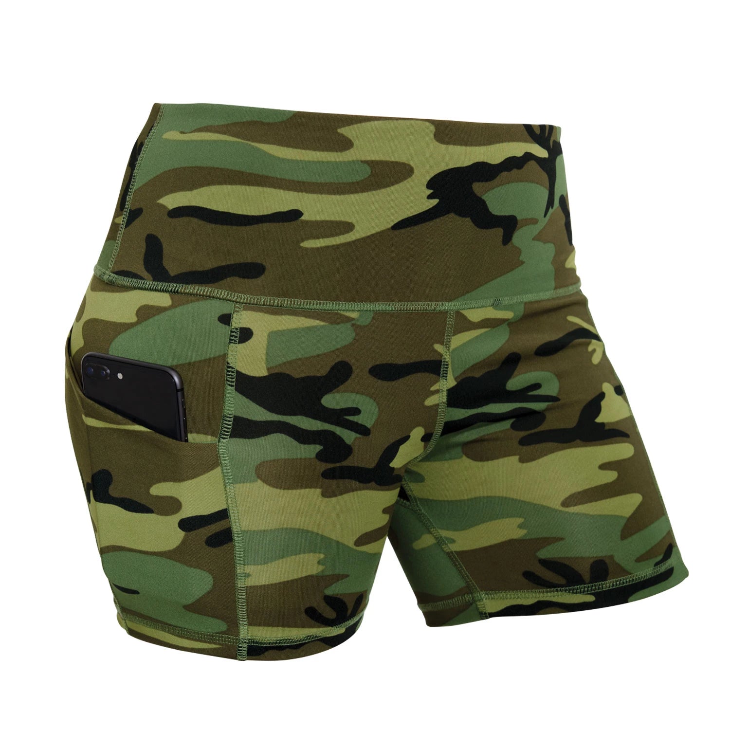 Rothco Womens Camo Workout Performance Legging Shorts Bottoms and Leggings additional view
