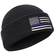 Rothco Thin Blue Line Deluxe Embroidered Watch Cap Caps & additional view