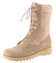 SecPro G.I. Type Ripple Sole Desert Tan Jungle Boots - 10 Inch - Security Pro USA