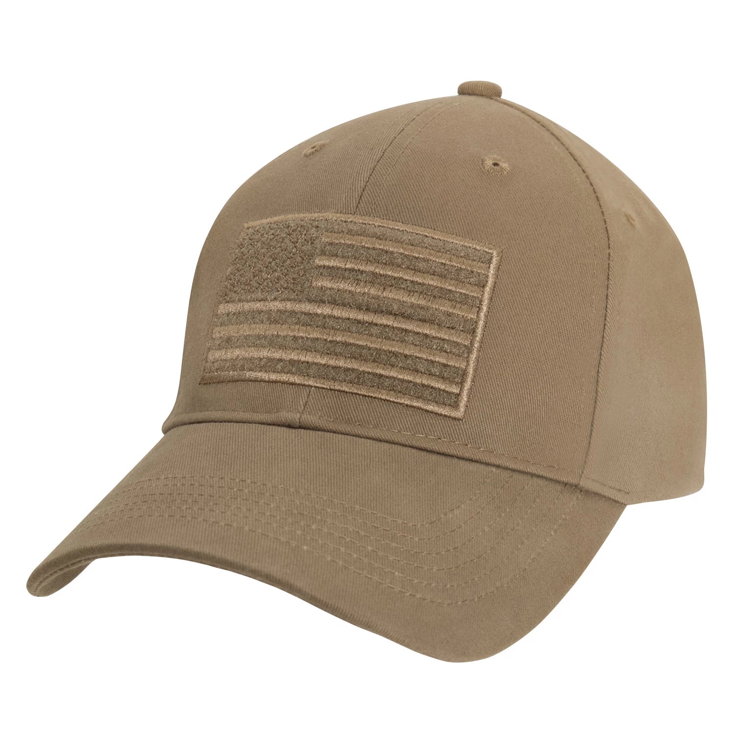 Rothco Hook & Loop U.S. Flag Low Profile Cap Black reverse view