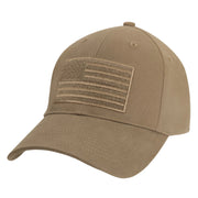 Rothco Hook & Loop U.S. Flag Low Profile Cap Black reverse view