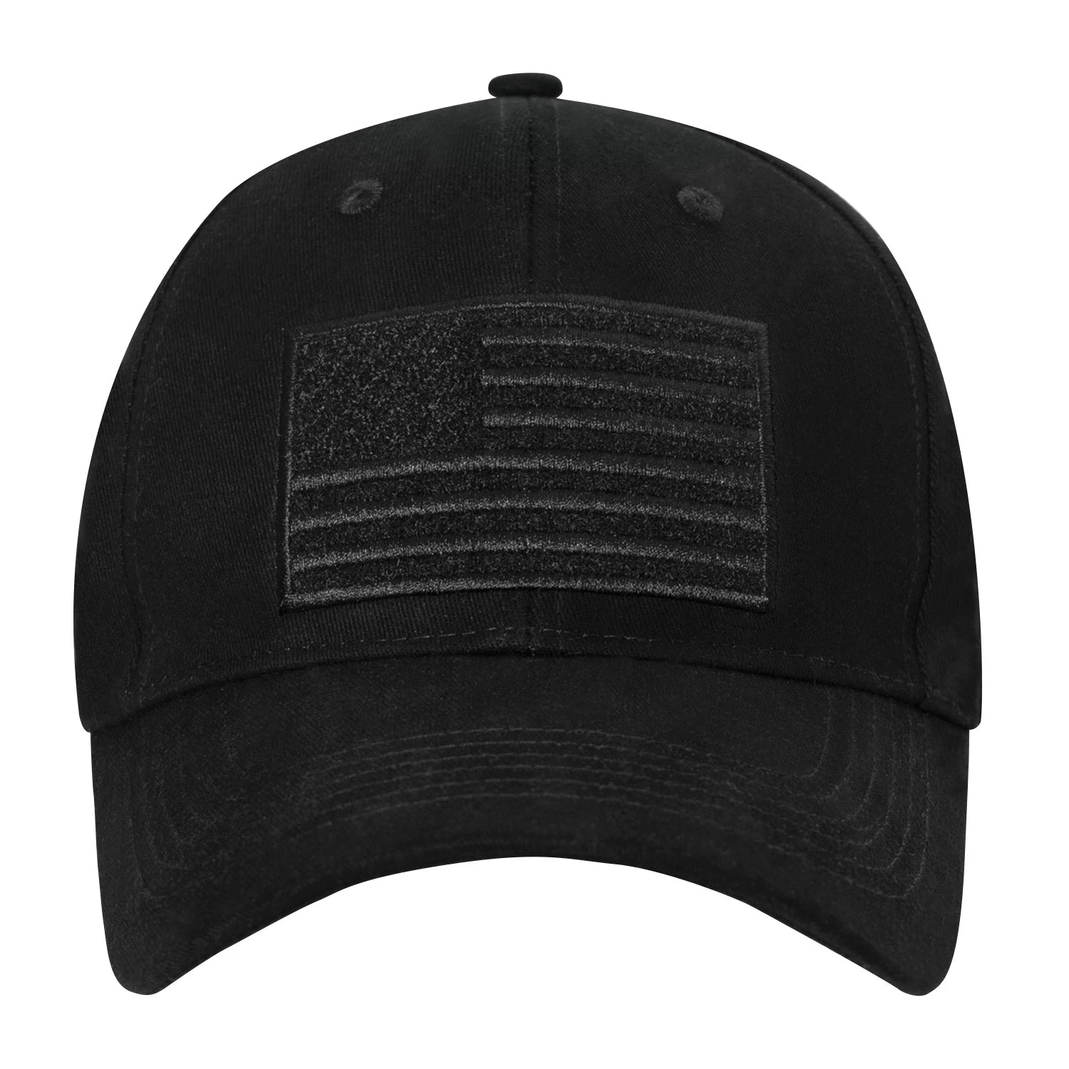 Rothco Hook & Loop U.S. Flag Low Profile Cap Black alternate photo